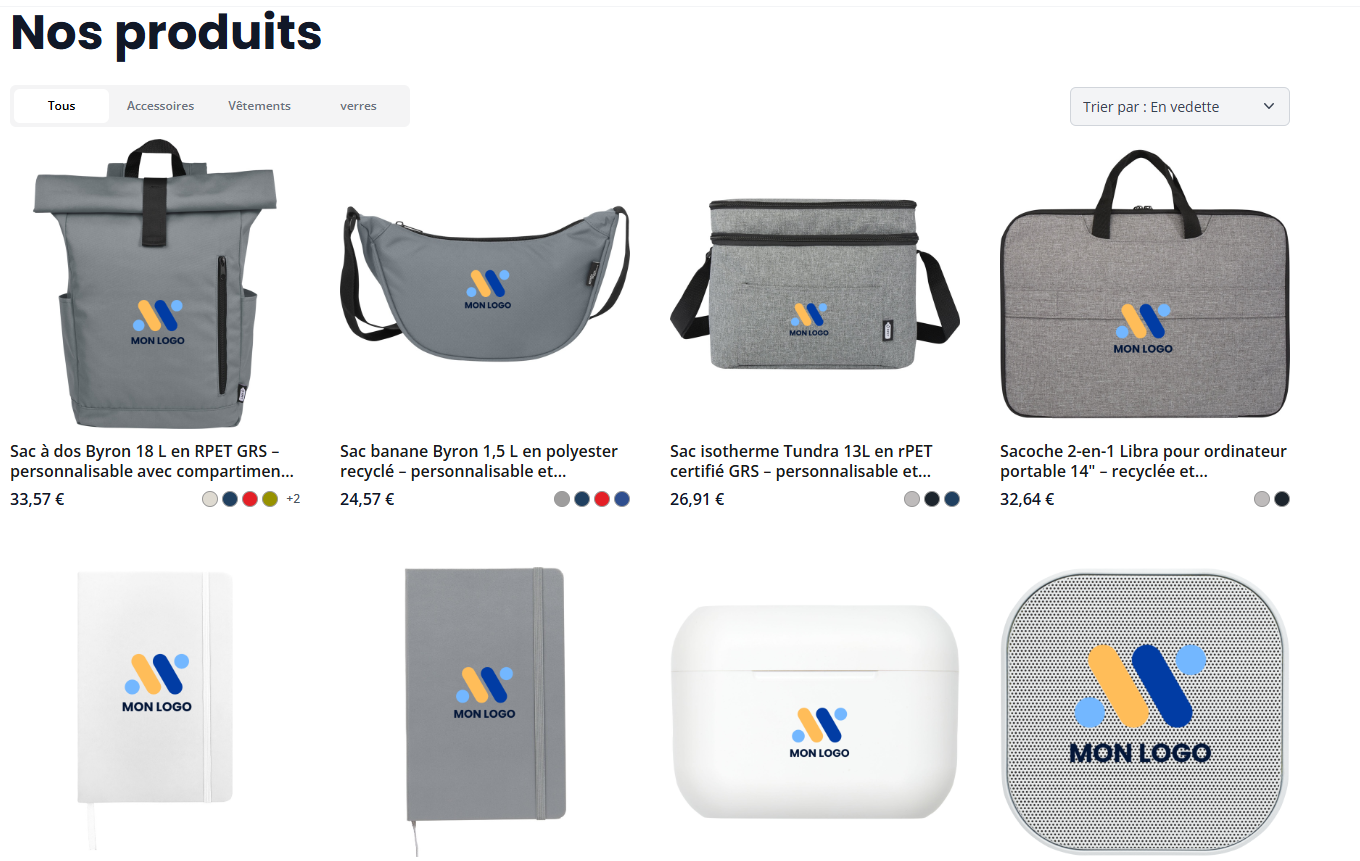 Mini-boutique Printécom Signature